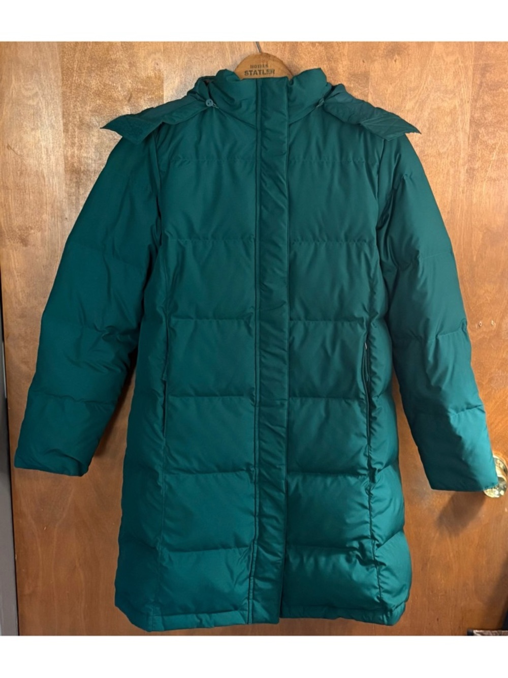 L.L. Bean Green Women's Ultrawarm Puffer Coat Insulated 80% Down Warm Longline S